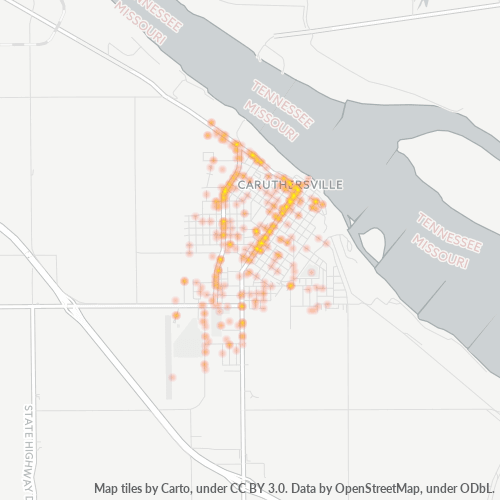 63830 Business Density Heatmap