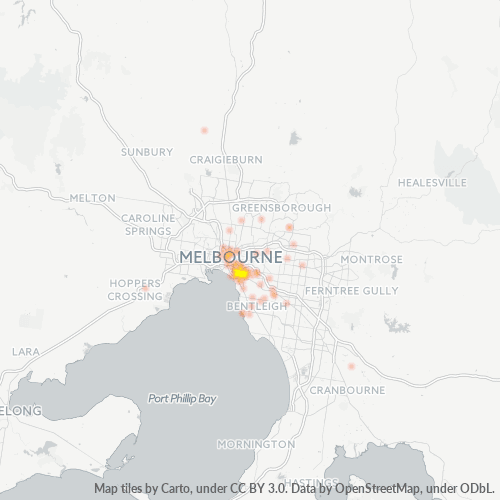 3181 Business Density Heatmap