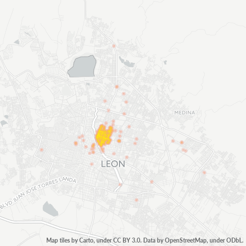 37240 Mapa de calor de densidad empresarial