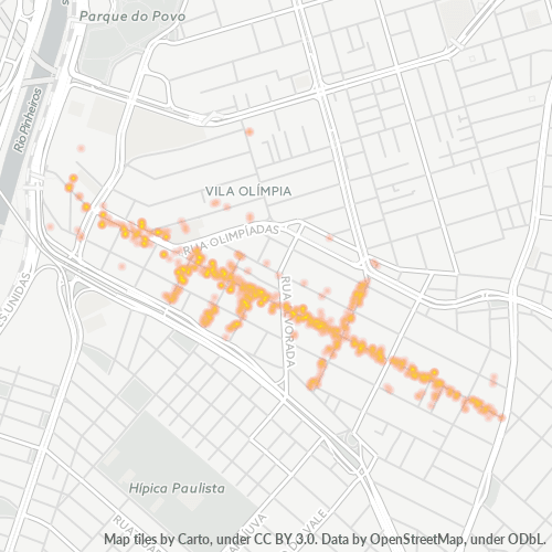 04547-000 Mapa de calor de densidad empresarial