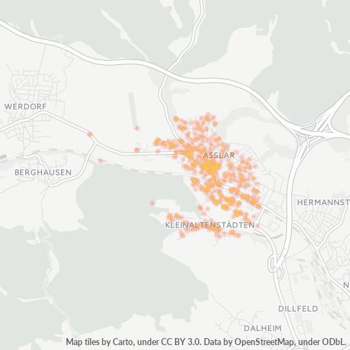 Heatmap für plz 35614