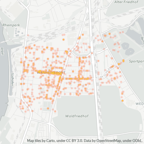 47055 Standortdichte-Heatmap