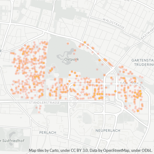 Heatmap für plz 81735