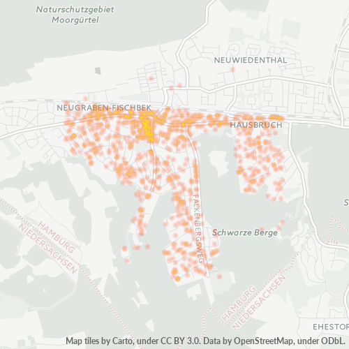 Heatmap für plz 21149