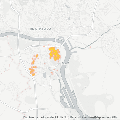 851 04 Teplotná mapa obchodnej hustoty