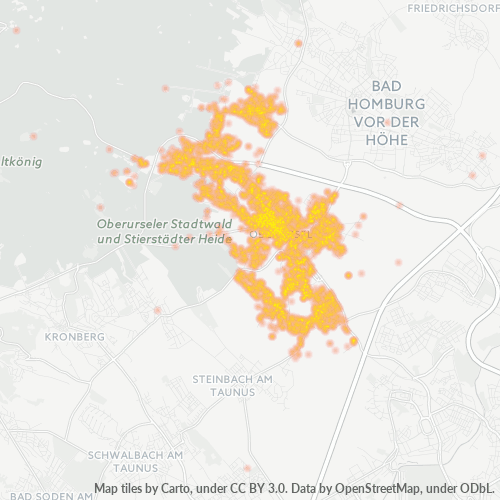 Heatmap für plz 61440