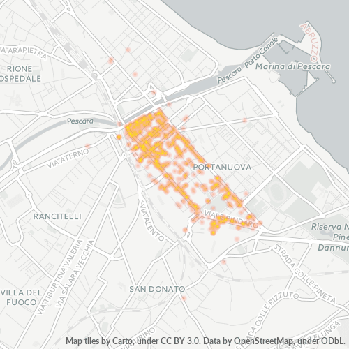 Mappa di calore per cap 65127
