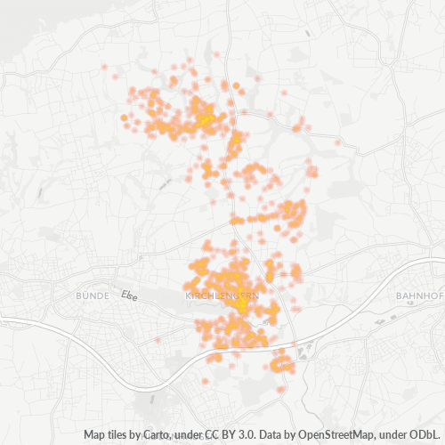 Heatmap für plz 32278