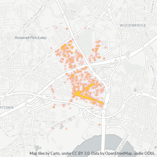 08863 Business Density Heatmap