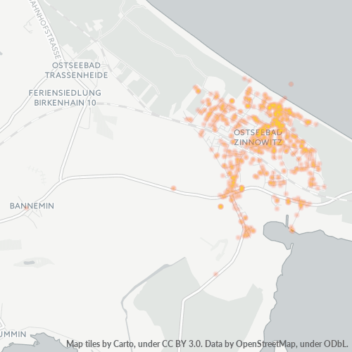 Heatmap für plz 17454