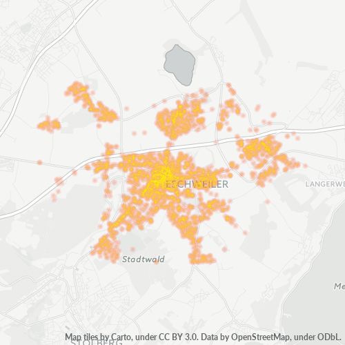 Heatmap für plz 52249