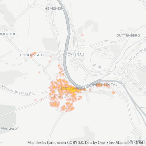 Heatmap für plz 74206