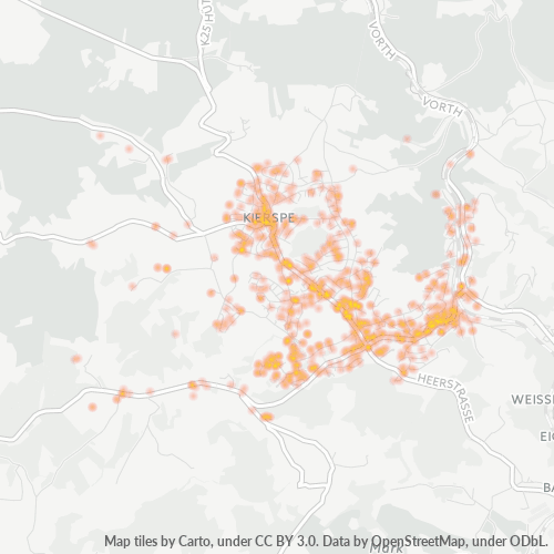 Heatmap für plz 58566