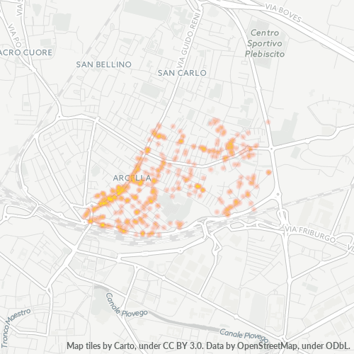 Mappa di calore per cap 35132