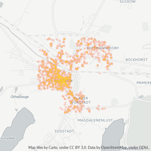 Heatmap für plz 18273