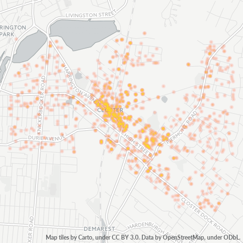 07624 Business Density Heatmap