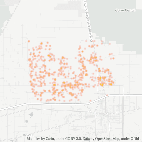 33565 Business Density Heatmap