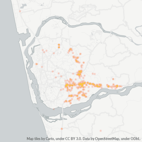 575007 Business Density Heatmap