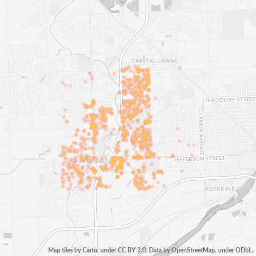 60431 Business Density Heatmap