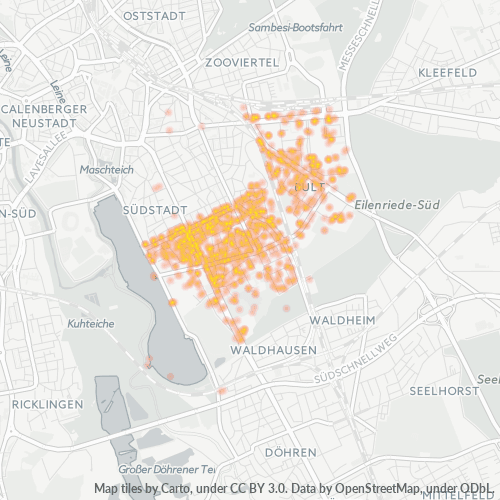 30173 Standortdichte-Heatmap