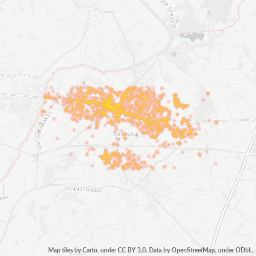 Heatmap für plz 48599