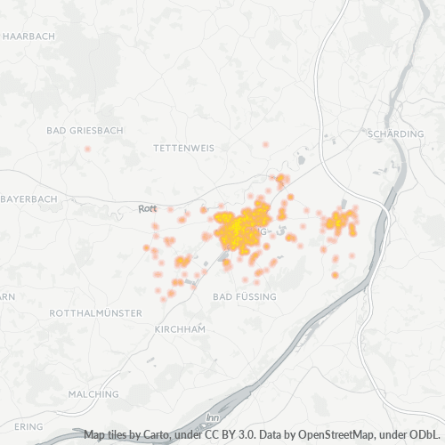 Heatmap für plz 94060