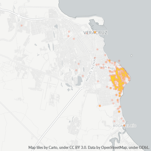94299 Mapa de calor de densidad empresarial