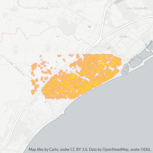 2670 Heatmap over forretningstæthed