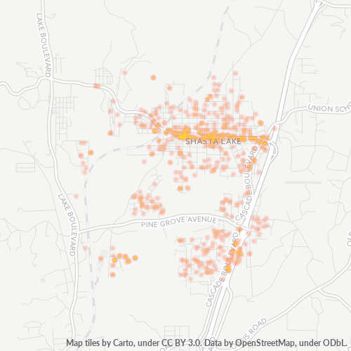 96019 Business Density Heatmap