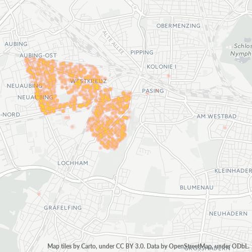 Heatmap für plz 81243