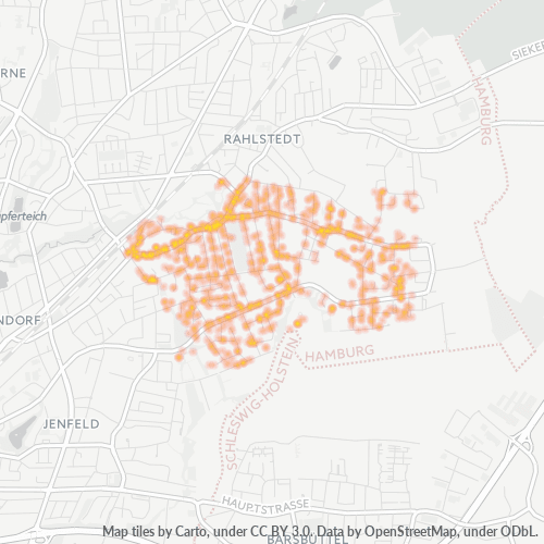22149 Standortdichte-Heatmap