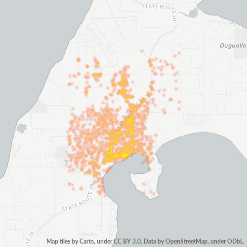 98277 Business Density Heatmap