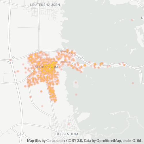 Heatmap für plz 69198
