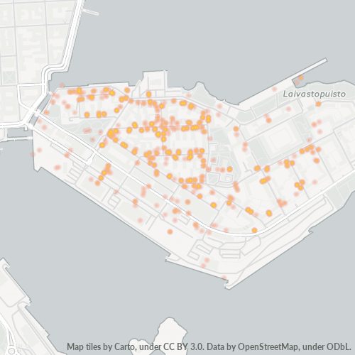 00160 Yritystiheys lämpökarttana