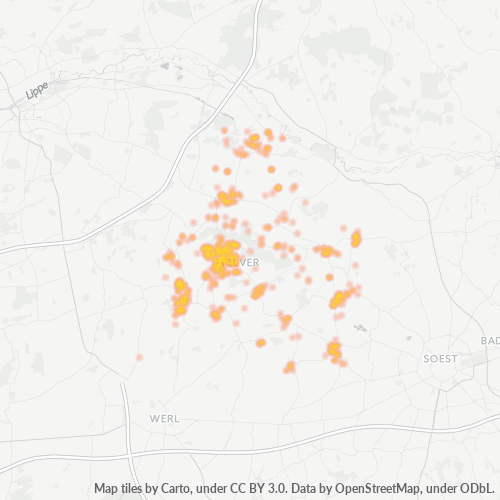 Heatmap für plz 59514