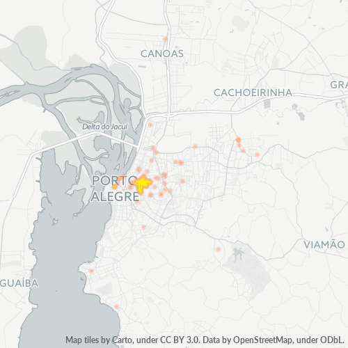 90430-000 Mapa de calor de densidad empresarial