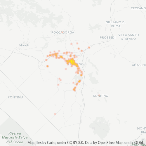 Mappa di calore per cap 04015