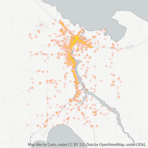 49721 Business Density Heatmap