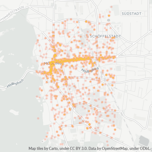 Heatmap für postleitzahl 2340
