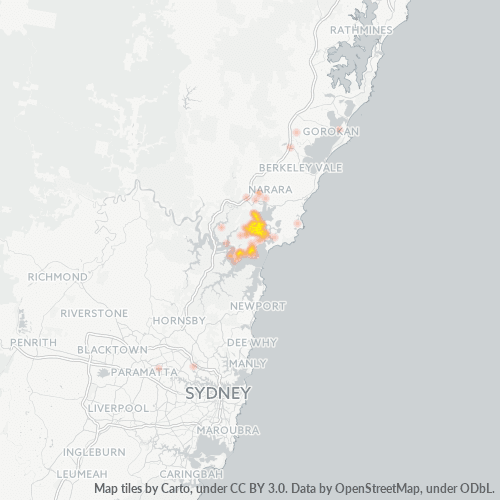 2256 Business Density Heatmap