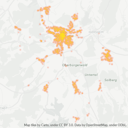 Heatmap für plz 97980