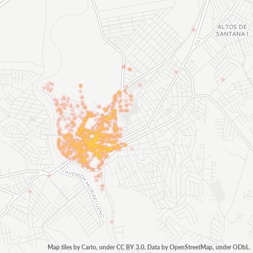 12327-000 Mapa de calor de densidad empresarial