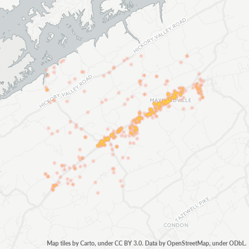 37807 Business Density Heatmap