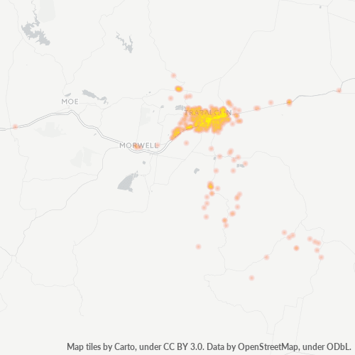 3844 Business Density Heatmap