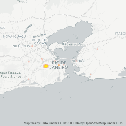 20710-000 Mapa de calor de densidad empresarial