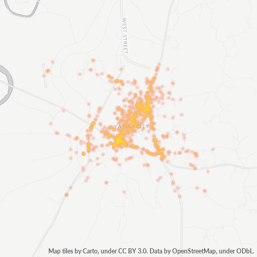 39194 Business Density Heatmap