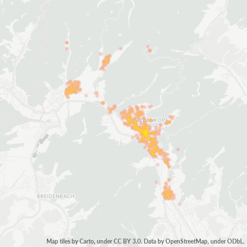 35216 Standortdichte-Heatmap