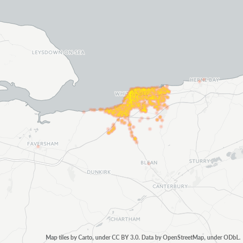 CT5 Business Density Heatmap