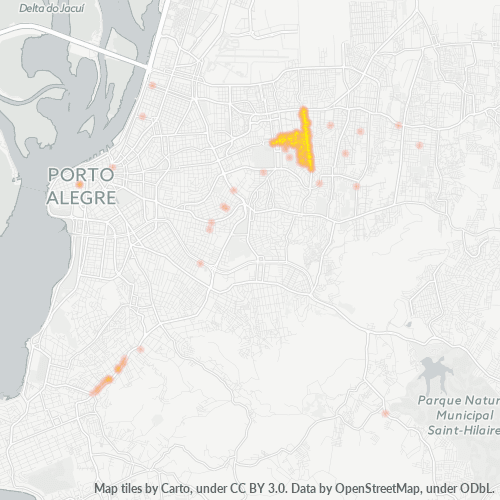 91360-000 Mapa de calor de densidad empresarial