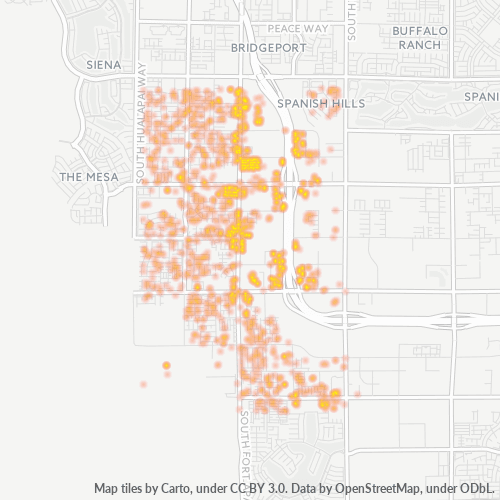89148 Business Density Heatmap